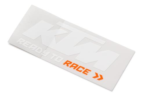 Ktm Logo Sticker White/orange