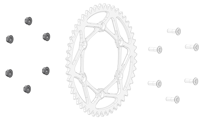 Rear Sprocket Nut (1 Unit)