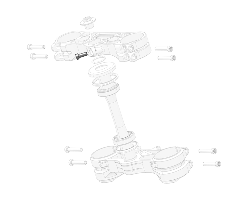 Steering / Side Stand Bkt Bolt