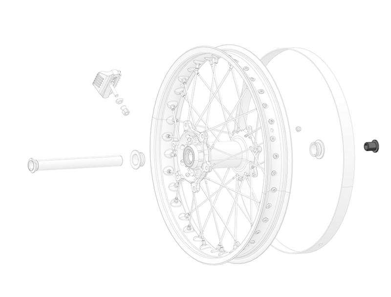 Wheel Spindle Lock Nut