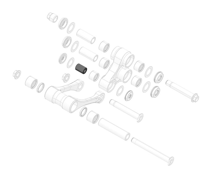 Rocker/shock Bearing Bushing