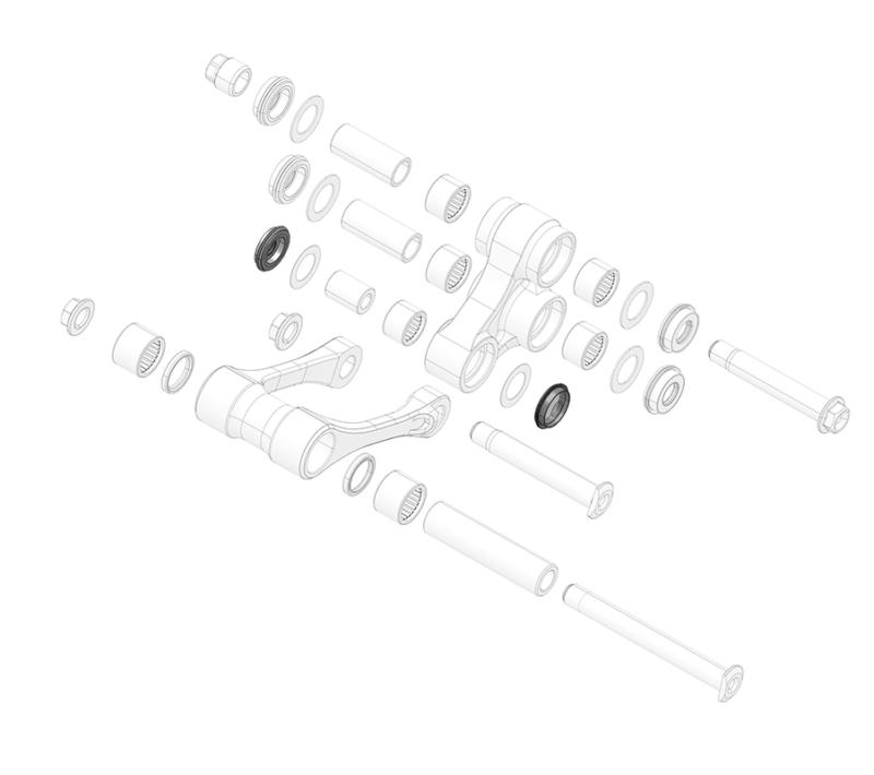 Rocker/shock Bearing Seal Ring