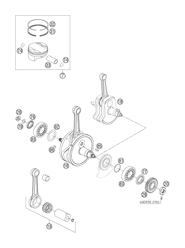 CRANKSHAFT PISTON