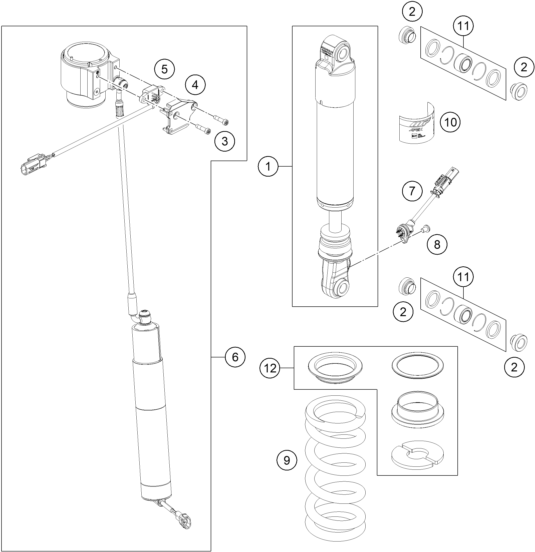 SHOCK ABSORBER DISASSEMBLED