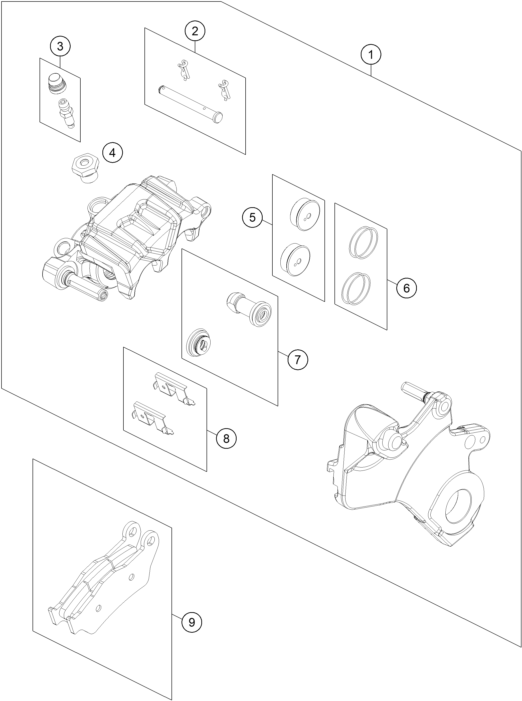 REAR BRAKE CALIPER