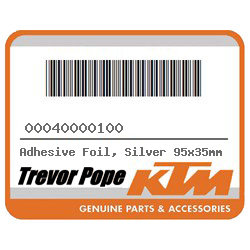 Adhesive Foil, Silver 95x35mm