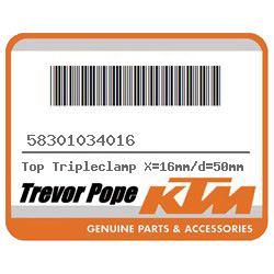 Top Tripleclamp X=16mm/d=50mm