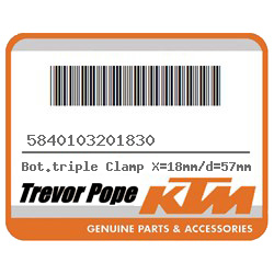 Bot.triple Clamp X=18mm/d=57mm